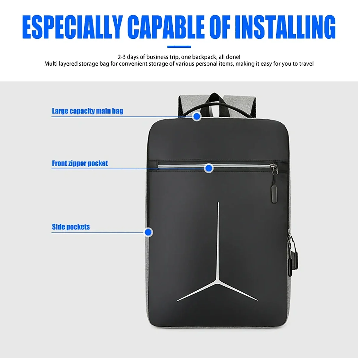 Anti Theft USB Waterproof Hard - đánh giá và giá Travel Backpack Anti Theft