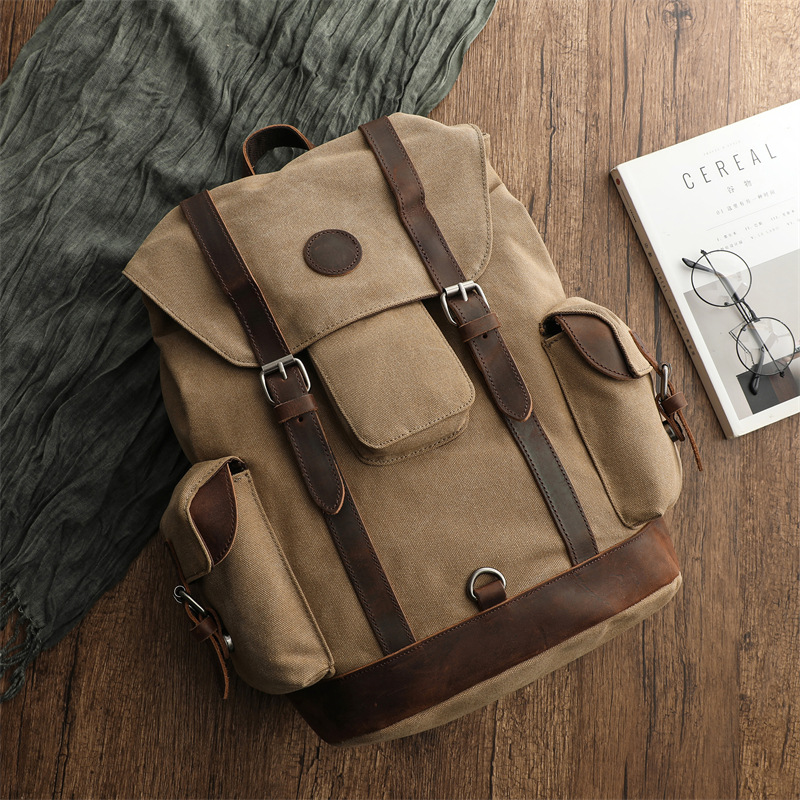 Retro Men's Outdoor Cycling Ca - đánh giá và giá Canvas Backpack Casual