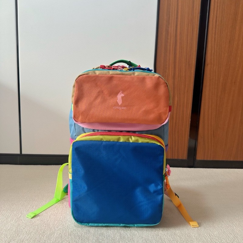 Dopamine Color Block Backpack  - đánh giá và giá Canvas Backpack Casual
