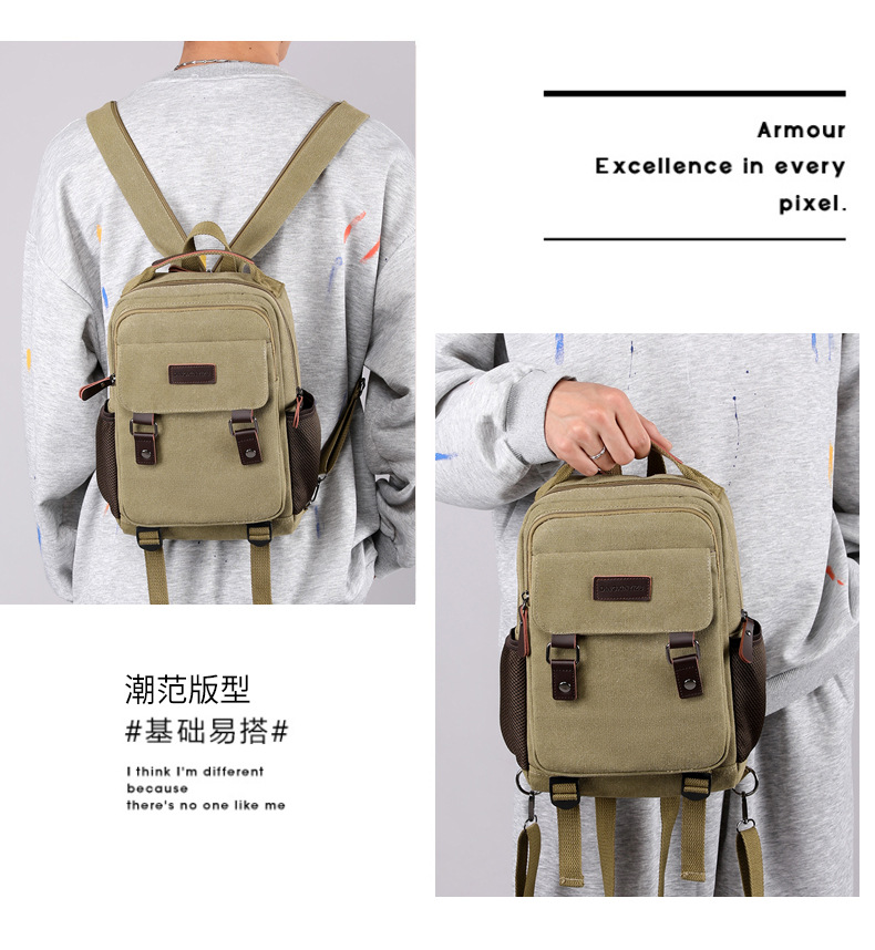 New Canvas Chest Bag Men Large - đánh giá và giá Canvas Backpack Casual