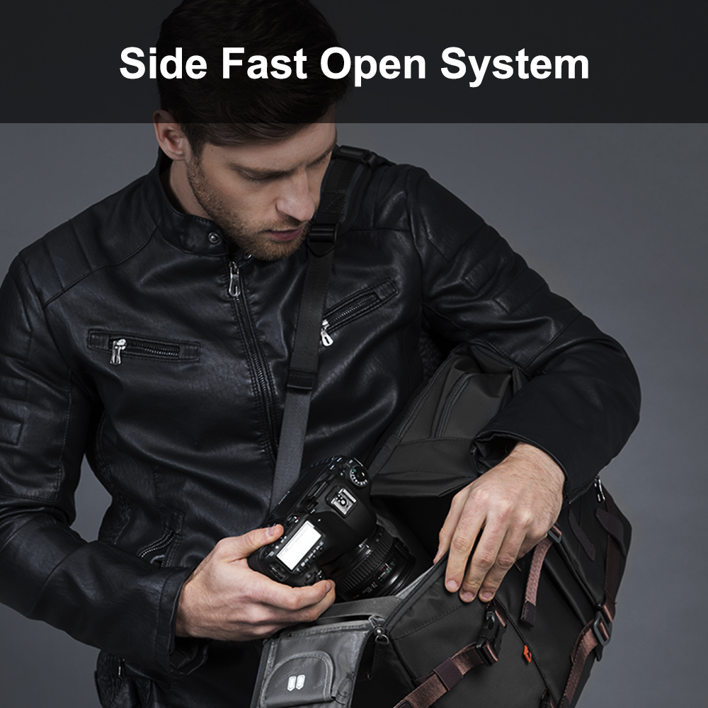 K&F CONCEPT Waterproof Camera  - đánh giá và giá Laptop Backpack 15.6