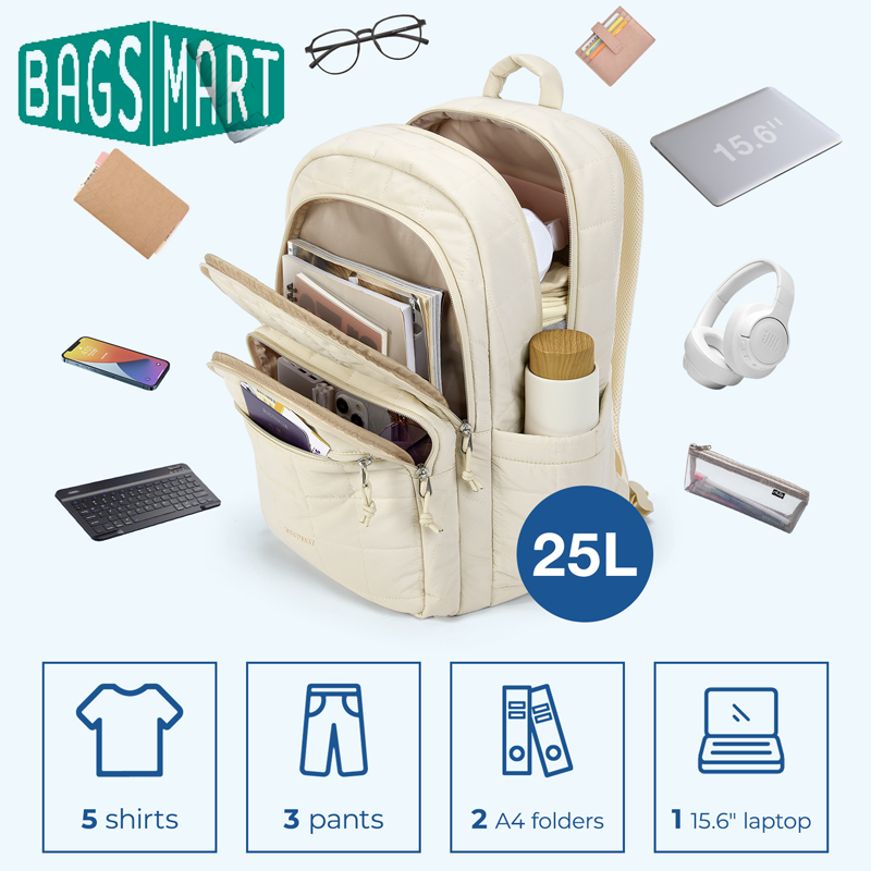 BAGSMART Laptop Bags College C - đánh giá và giá Laptop Backpack 15.6