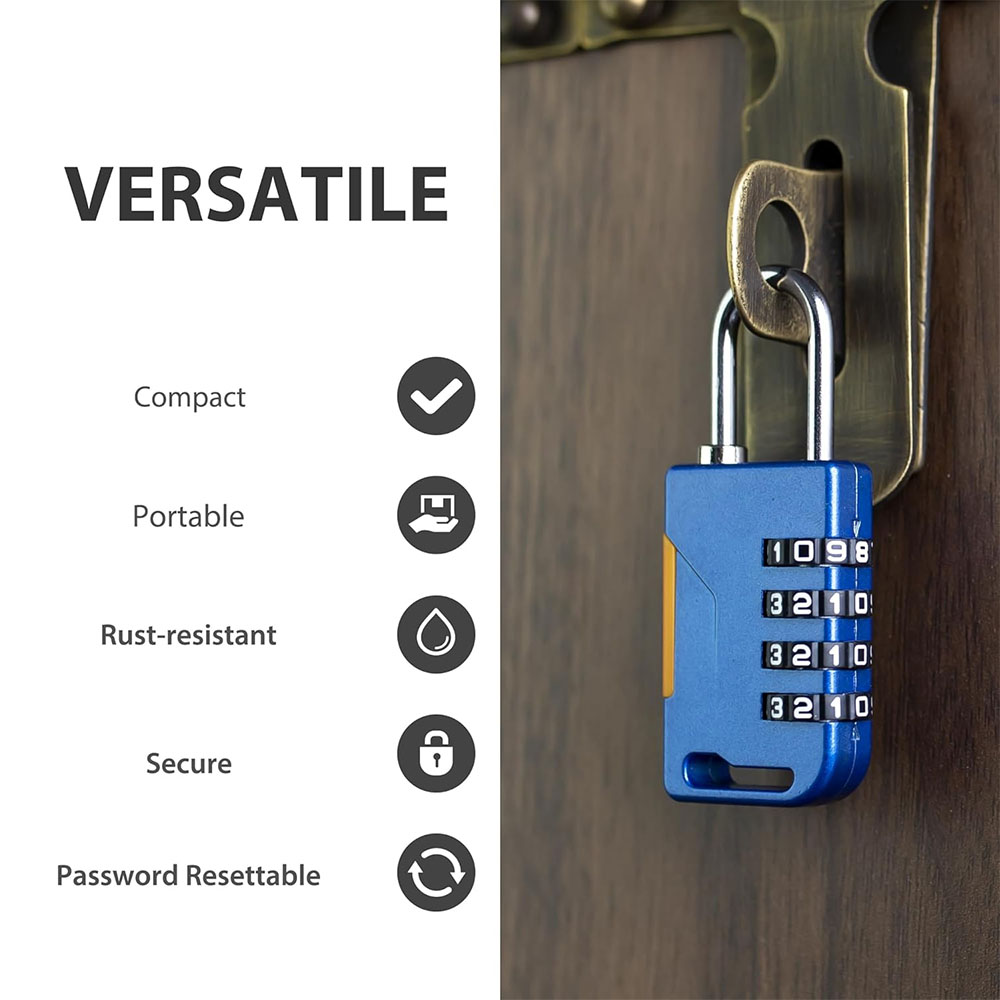 4 Digit Combination Padlock wi - đánh giá và giá Travel Backpack Anti Theft